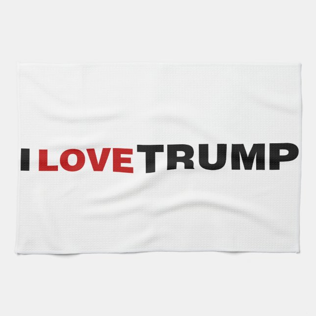 I Liebe Trump Geschirrtuch (Horizontal)
