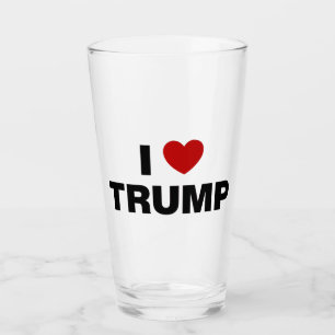 I Liebe Trump Glas