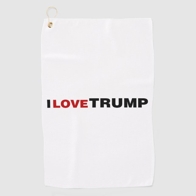 I Liebe Trump Golfhandtuch (Vorderseite)