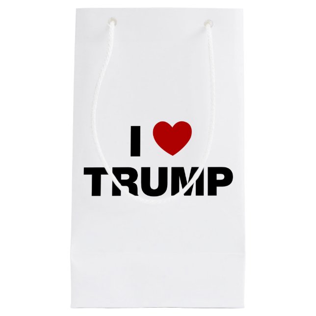 I Liebe Trump Kleine Geschenktüte (Vorderseite)