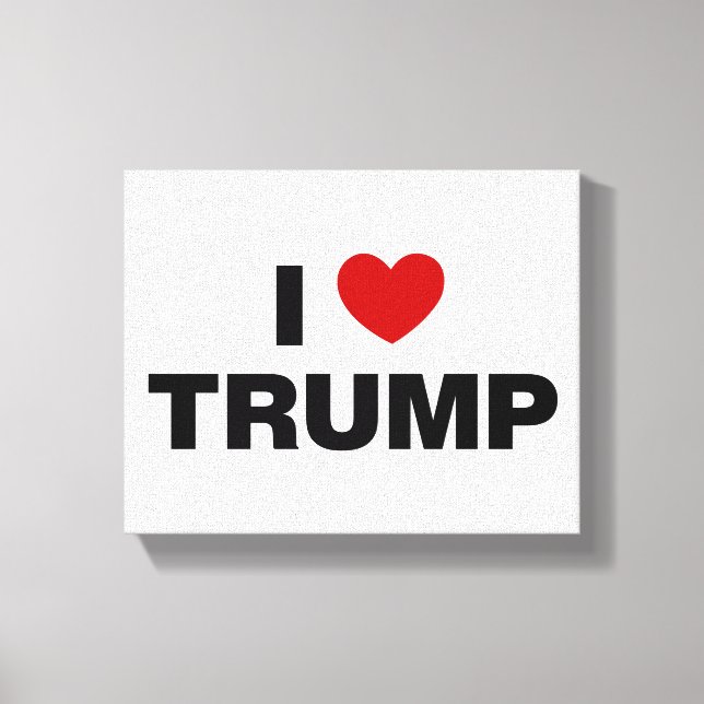 I Liebe Trump Leinwanddruck (Vorderseite)