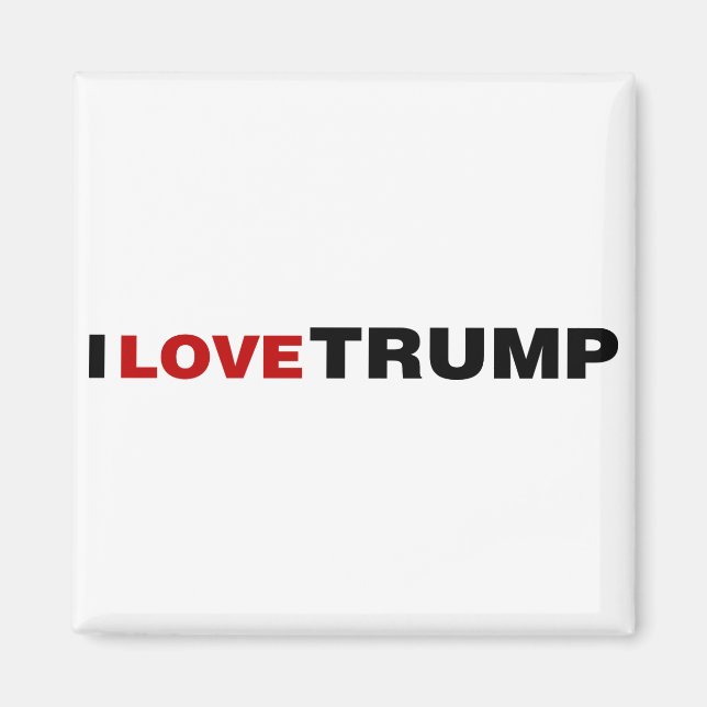 I Liebe Trump Magnet (Vorne)