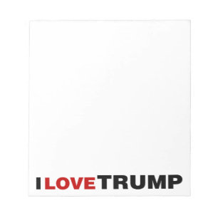 I Liebe Trump Notizblock