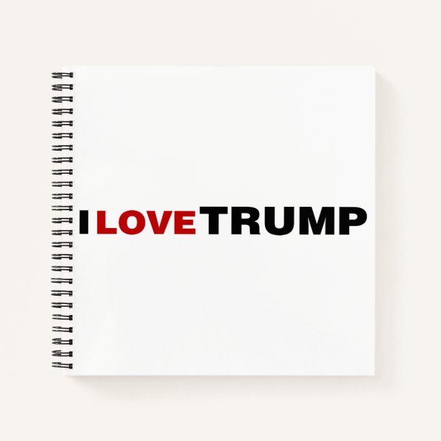 I Liebe Trump Notizbuch (Vorderseite)