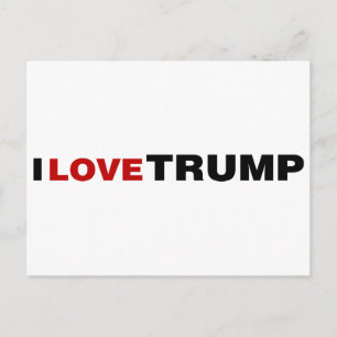 I Liebe Trump Postkarte