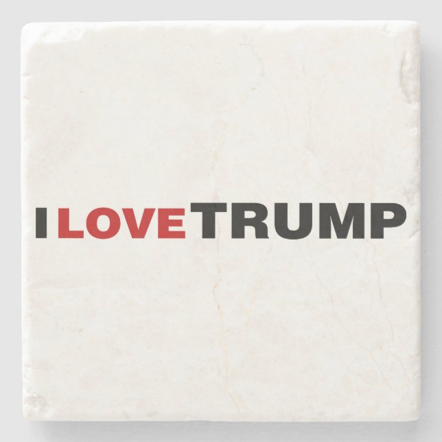 I Liebe Trump Steinuntersetzer (Vorderseite)