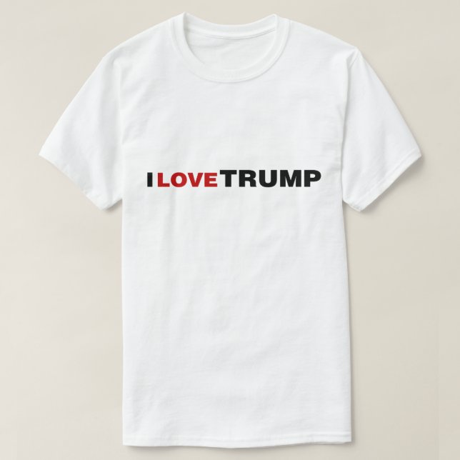 I Liebe Trump T-Shirt (Design vorne)