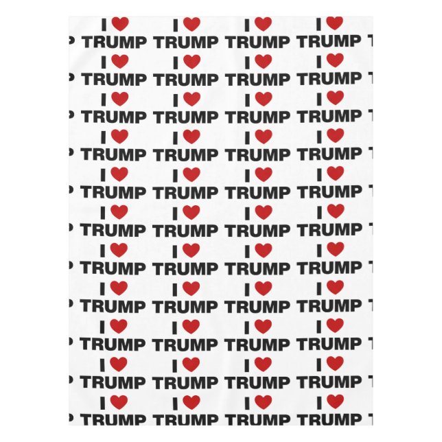 I Liebe Trump Tischdecke (Vorderseite)