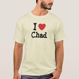 I Liebe Tschad Herz Brauch personalisiert T-Shirt