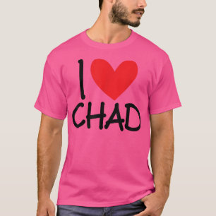 I Liebe Tschad Name Personalisiert Männer Typ BEST T-Shirt