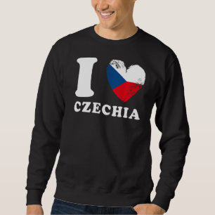 I Liebe Tschechien Herzenflagge Tschechien Sweatshirt