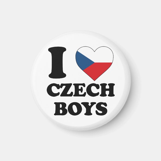 I Liebe Tschechische Jungs Magnet (Vorne)
