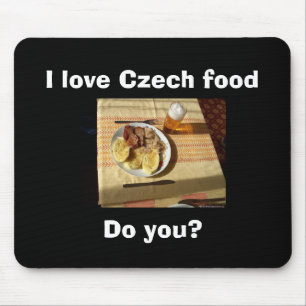 I Liebe tschechisches Essen Mousepad