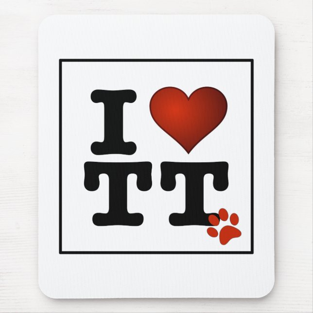 I Liebe TT Mousepad (Vorne)