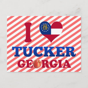 I Liebe Tucker, Georgien Postkarte