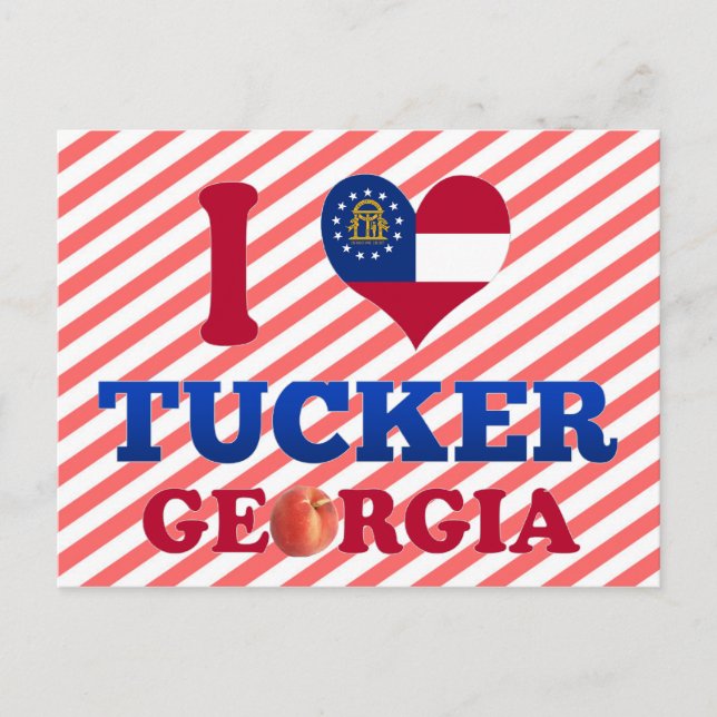 I Liebe Tucker, Georgien Postkarte (Vorderseite)