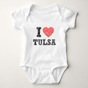 I Liebe Tulsa Baby Strampler