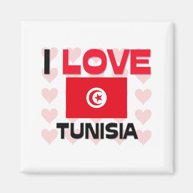 I Liebe Tunesien Magnet (Vorne)