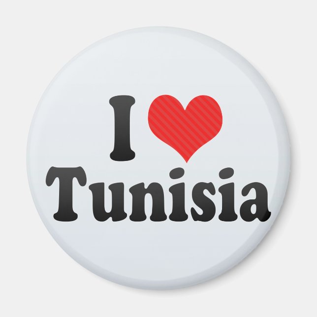 I Liebe Tunesien Magnet (Vorne)