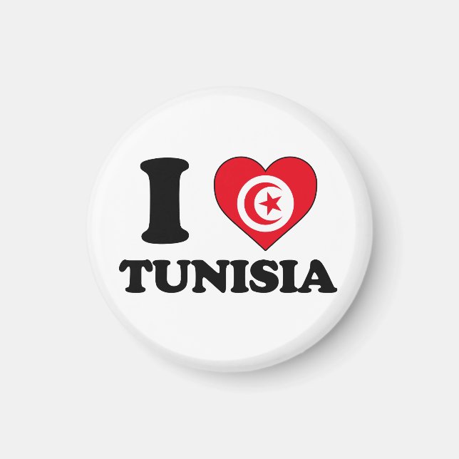 I Liebe Tunesien Magnet (Vorne)
