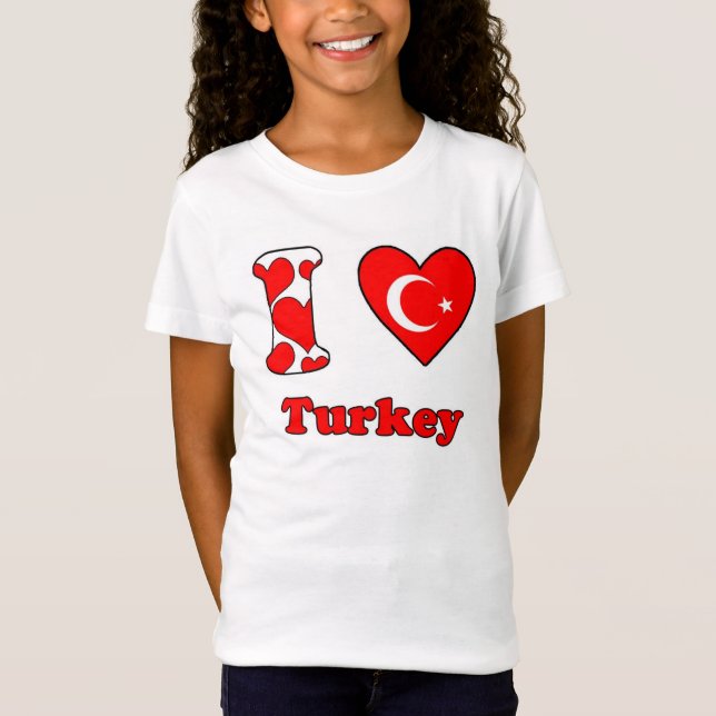 I Liebe Türkei T-Shirt (Vorderseite)
