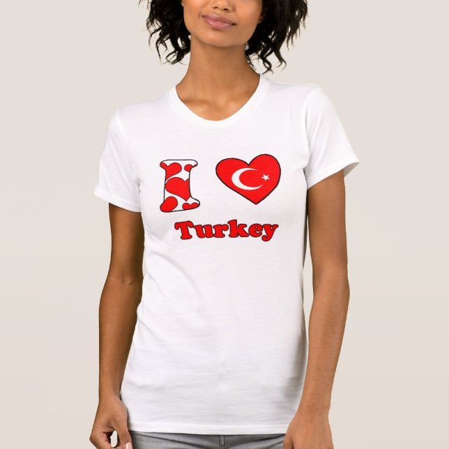 I Liebe Türkei T-Shirt (Vorderseite)