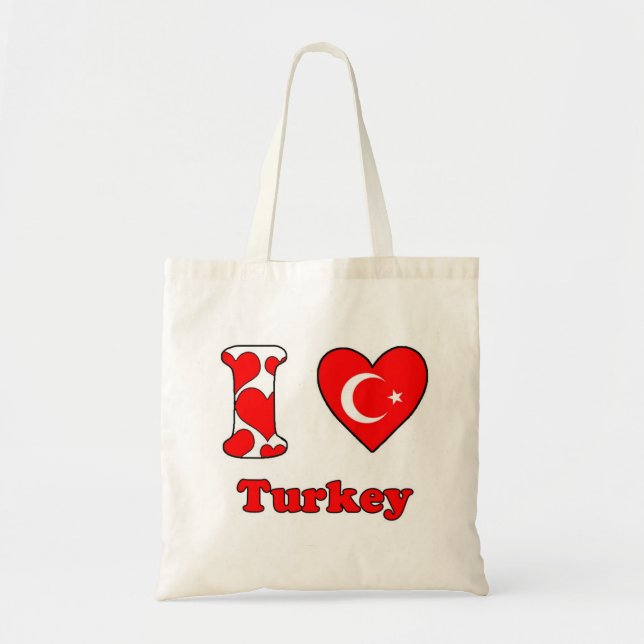 I Liebe Türkei Tragetasche (Vorne)