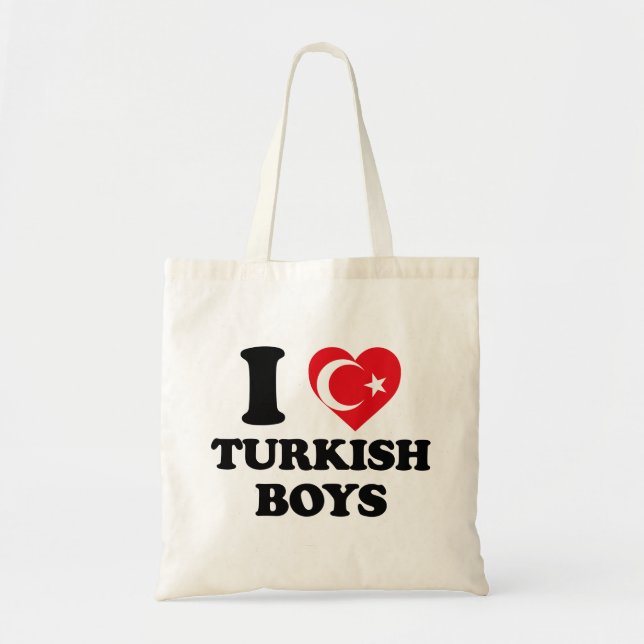 I Liebe Türkische Jungs Tragetasche (Vorne)