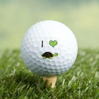 I Liebe Turtles Golfball