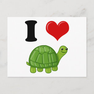 I Liebe Turtles Postkarte