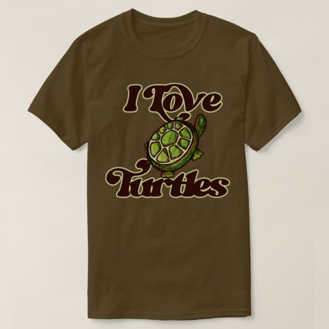I Liebe Turtles T-Shirt (Design vorne)