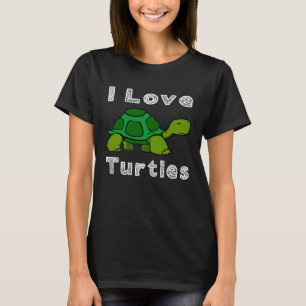 I Liebe Turtles Tortoise Reptile Zoo Meeresschildk T-Shirt