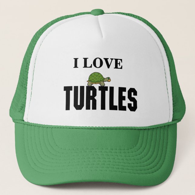 I Liebe Turtles Truckerkappe (Vorderseite)