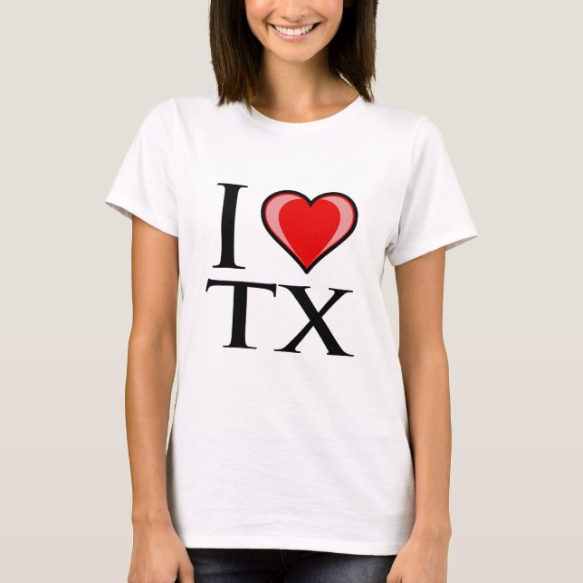 I Liebe TX - Texas T-Shirt (Vorderseite)