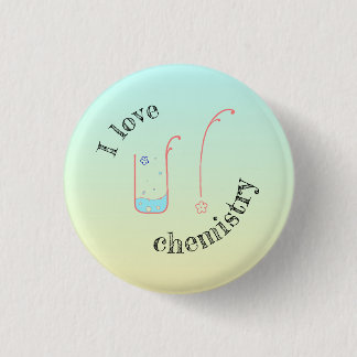 I Liebe U/Chemie-Taste mit Becherdesign. Button