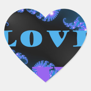 I Liebe U.png Herz-Aufkleber