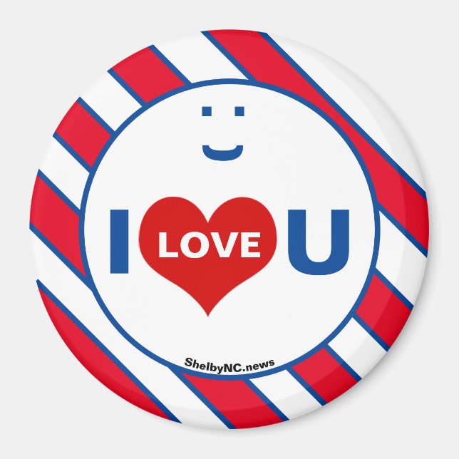 I Liebe U Smile Fun Magnet (Vorne)