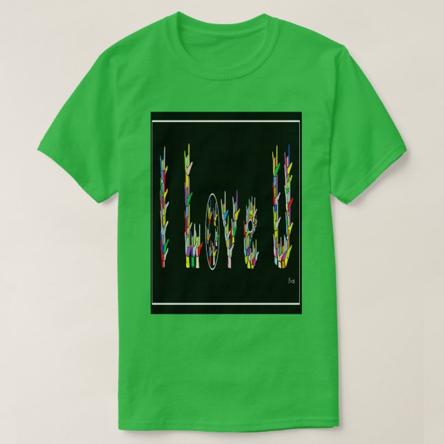 I LIEBE U T-Shirt (Design vorne)