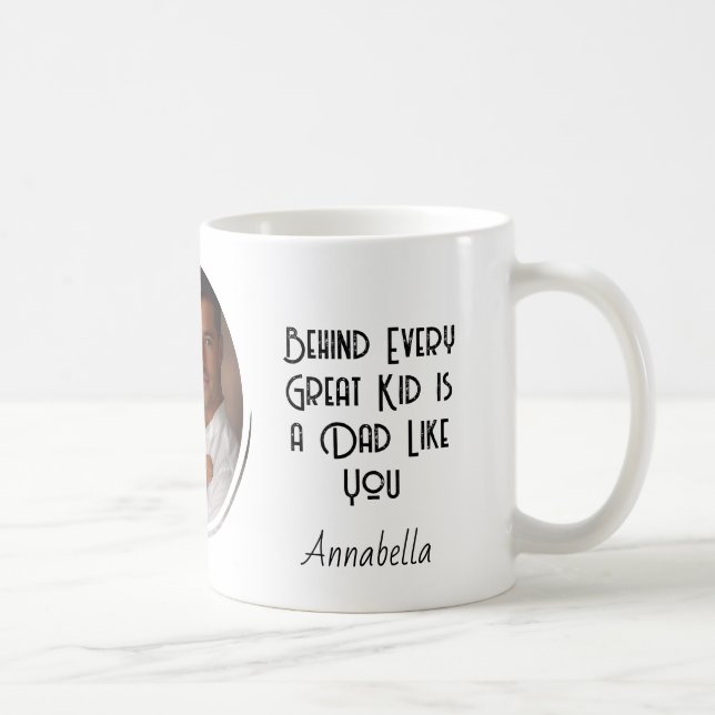 I Liebe u Vater und Foto Kaffeetasse (Rechts)