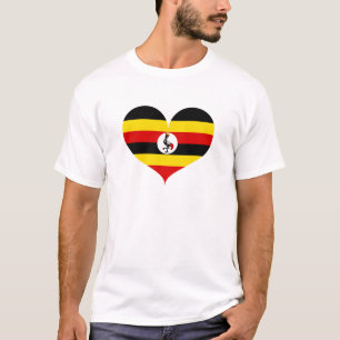 I Liebe Uganda Flag T-Shirt