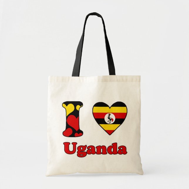 I Liebe Uganda Tragetasche (Vorne)