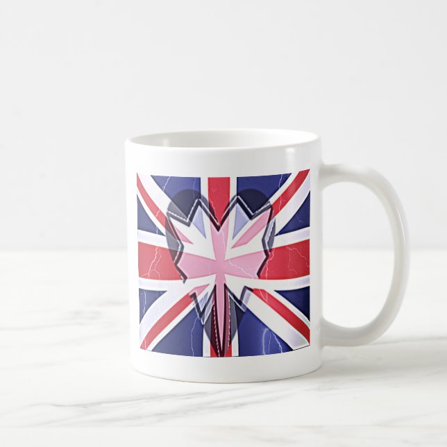 "I Liebe UK" Art Print Kaffeetasse (Rechts)