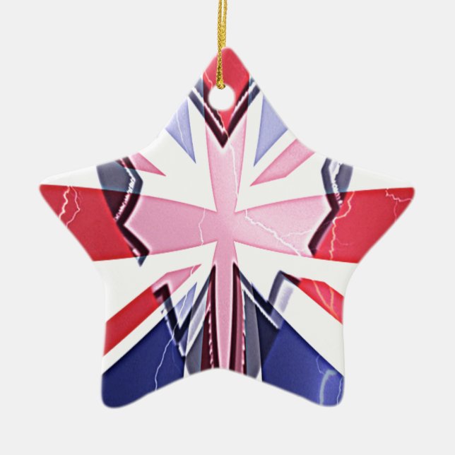 "I Liebe UK" Art Print Keramikornament (Vorne)