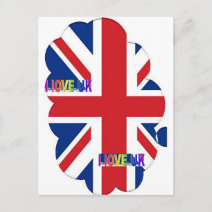 I Liebe UK Art Print Postkarte