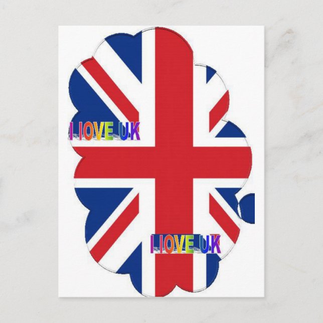 I Liebe UK Art Print Postkarte (Vorderseite)