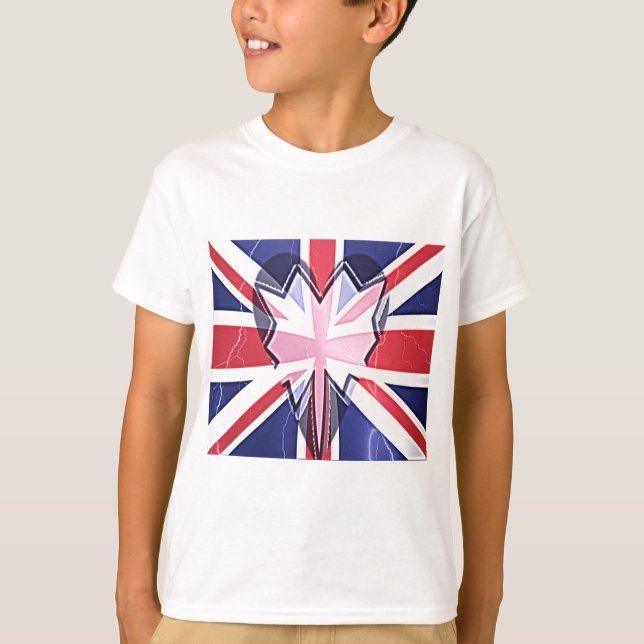 "I Liebe UK" Art Print T-Shirt (Vorderseite)