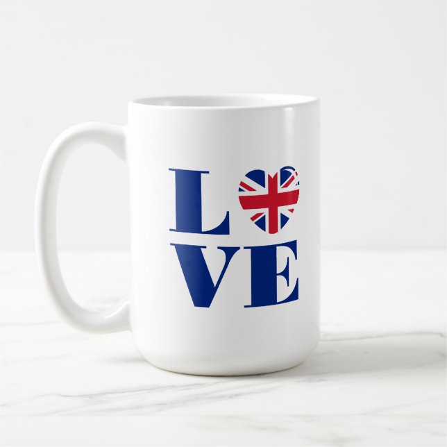 I LIEBE UK KAFFEETASSE (Links)