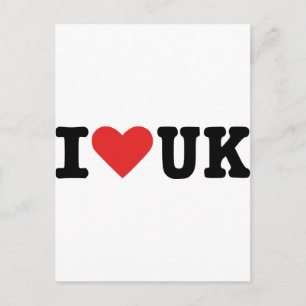 I LIEBE UK POSTKARTE