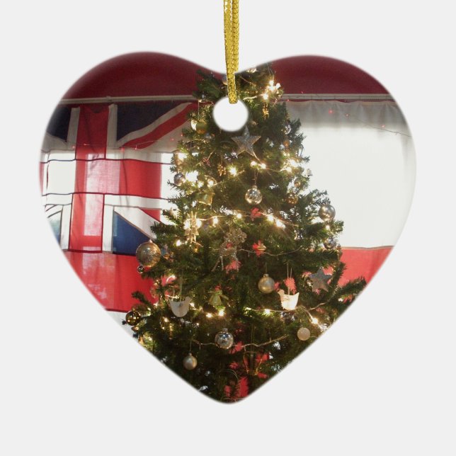 I Liebe UK Time Keramikornament (Vorne)