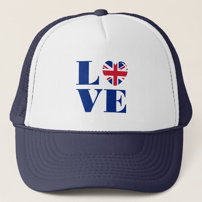 I LIEBE UK TRUCKERKAPPE (Vorderseite)